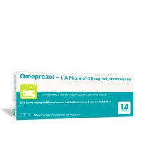 OMEPRAZOL 1A Pharma 20 mg bei Sodbrennen HKM